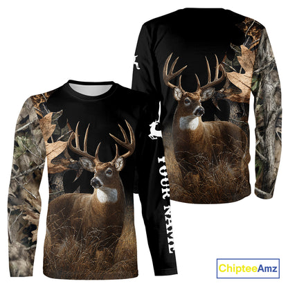 Deer Buck Custom Name 3D All Over Print Shirt, Deer Hunting Shirt, Hunting Season NHT1518