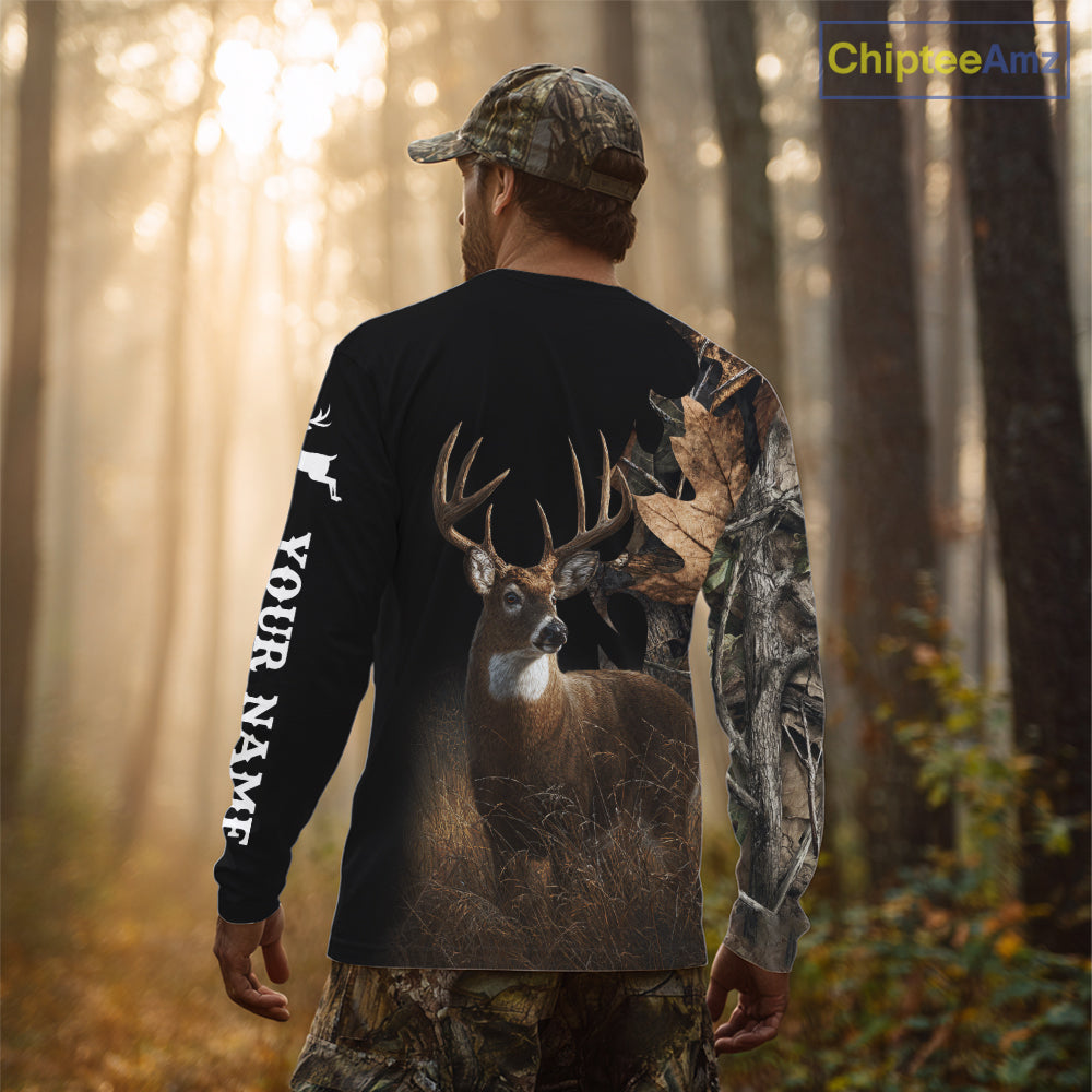 Deer Buck Custom Name 3D All Over Print Shirt, Deer Hunting Shirt, Hunting Season NHT1518