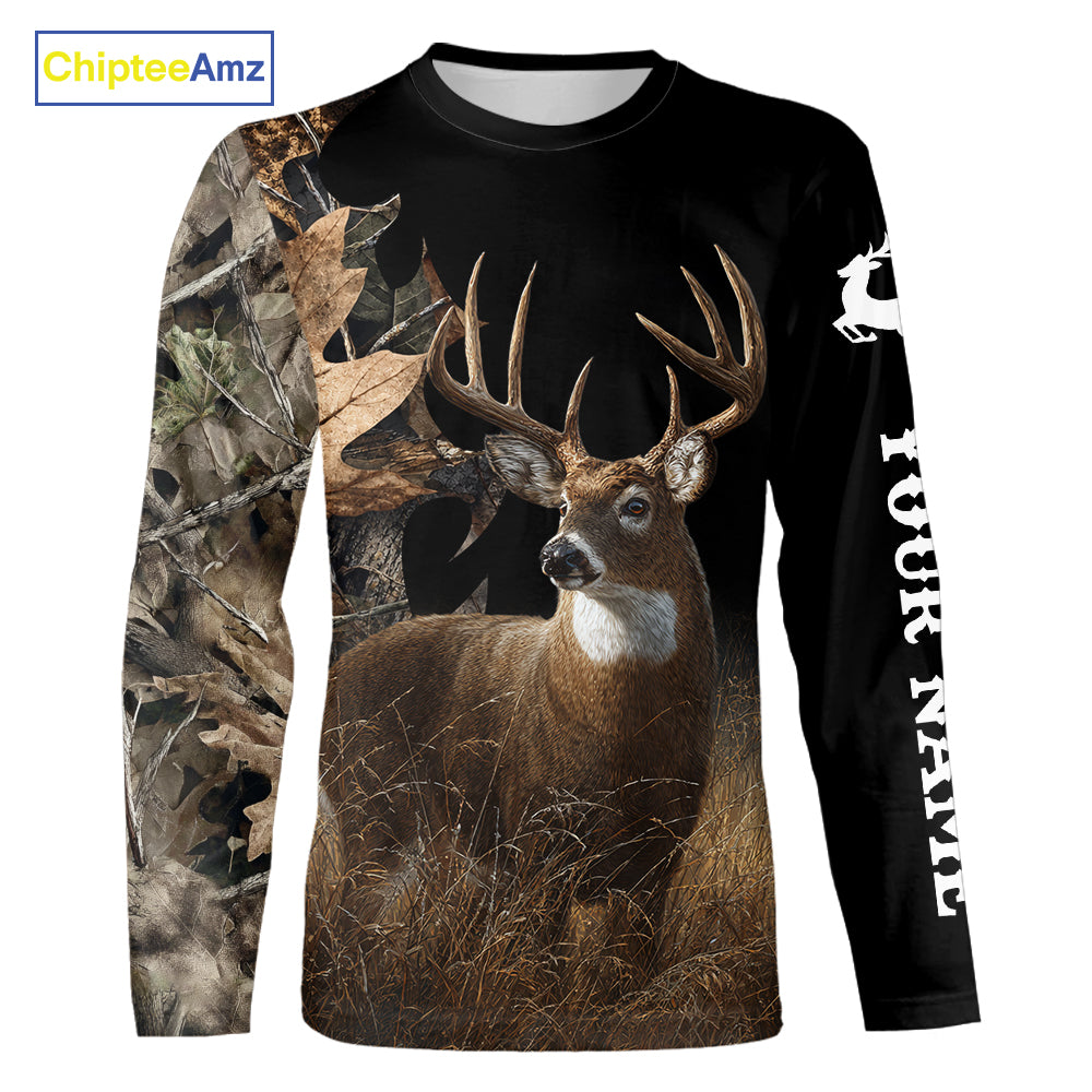 Deer Buck Custom Name 3D All Over Print Shirt, Deer Hunting Shirt, Hunting Season NHT1518