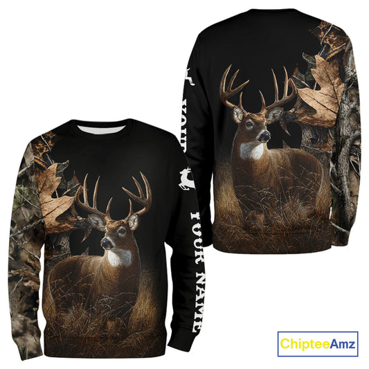 Deer Buck Custom Name 3D All Over Print Shirt, Deer Hunting Shirt, Hunting Season NHT1518
