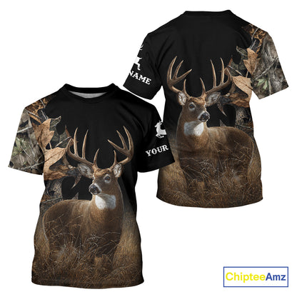 Deer Buck Custom Name 3D All Over Print Shirt, Deer Hunting Shirt, Hunting Season NHT1518