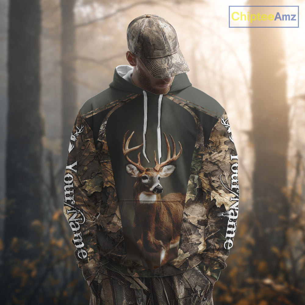 Customized Name Deer Hunting Unisex 3D All Over Printed For Men, Best Hunting Clothes NHT313