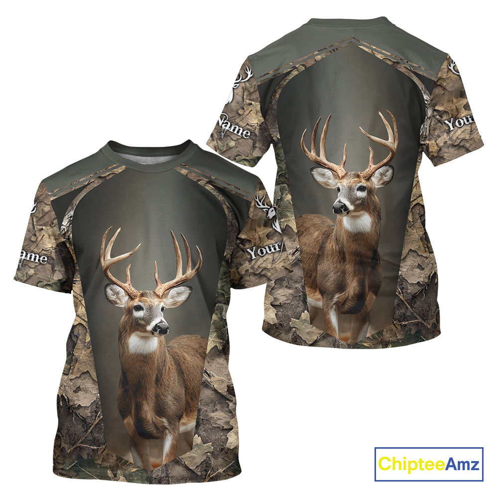 Customized Name Deer Hunting Unisex 3D All Over Printed For Men, Best Hunting Clothes NHT313