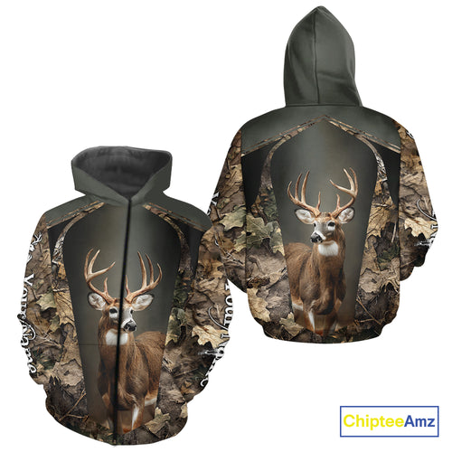Customized Name Deer Hunting Unisex 3D All Over Printed For Men, Best Hunting Clothes NHT313
