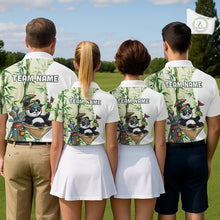 Load image into Gallery viewer, Funny Tropical Bamboo Panda Bear Apparel, Custom Name Performance Golf Jersey For Womens NHT958