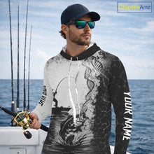 Load image into Gallery viewer, Bass Fishing Long Sleeve Hooded Fishing Shirt Fisherman DNA Performance Apparel For Men