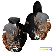Load image into Gallery viewer, Men’s Hunting Deer Camo 3D All-Over Printed Hoodie Shirt – Hunting Hoodie for Men NHT330