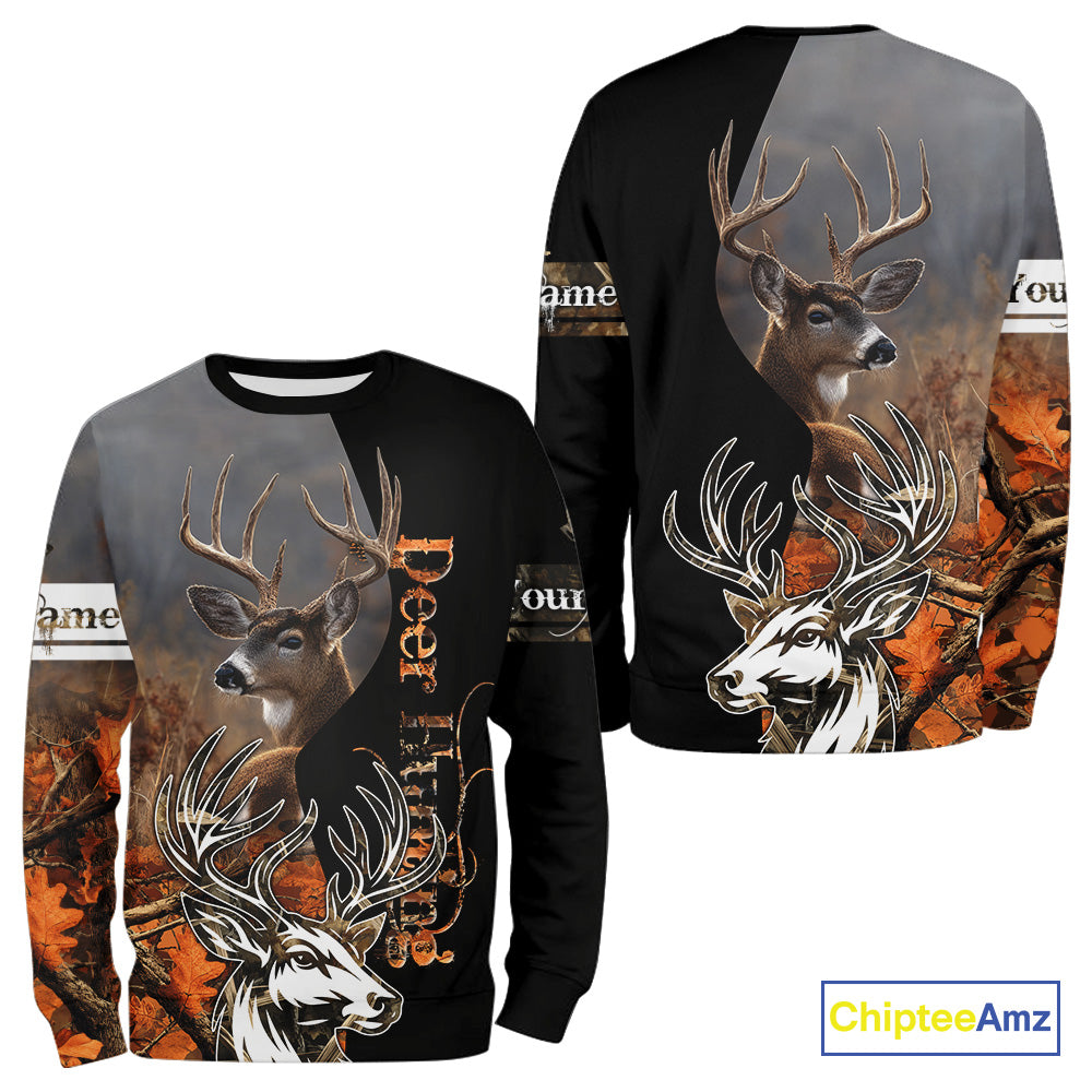 Men’s Hunting Deer Camo 3D All-Over Printed Hoodie Shirt – Hunting Hoodie for Men NHT330