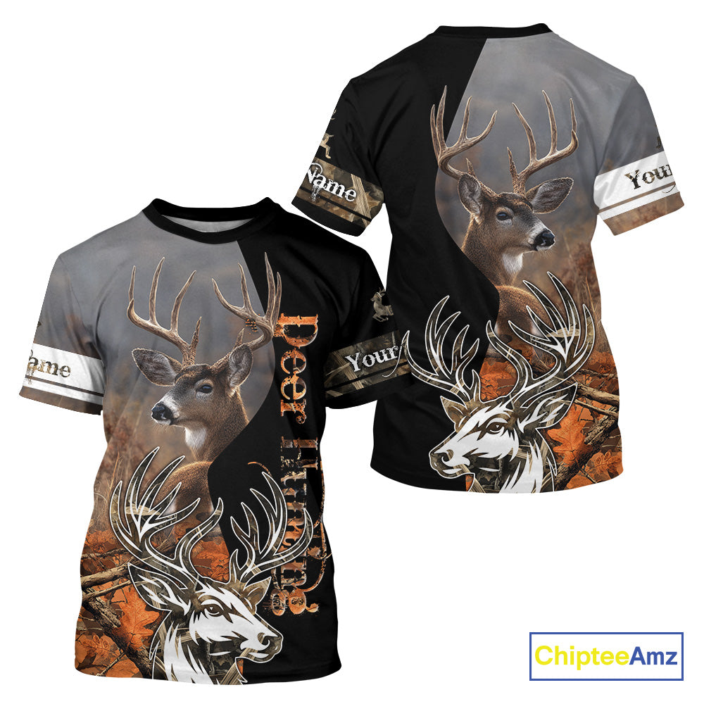 Men’s Hunting Deer Camo 3D All-Over Printed Hoodie Shirt – Hunting Hoodie for Men NHT330