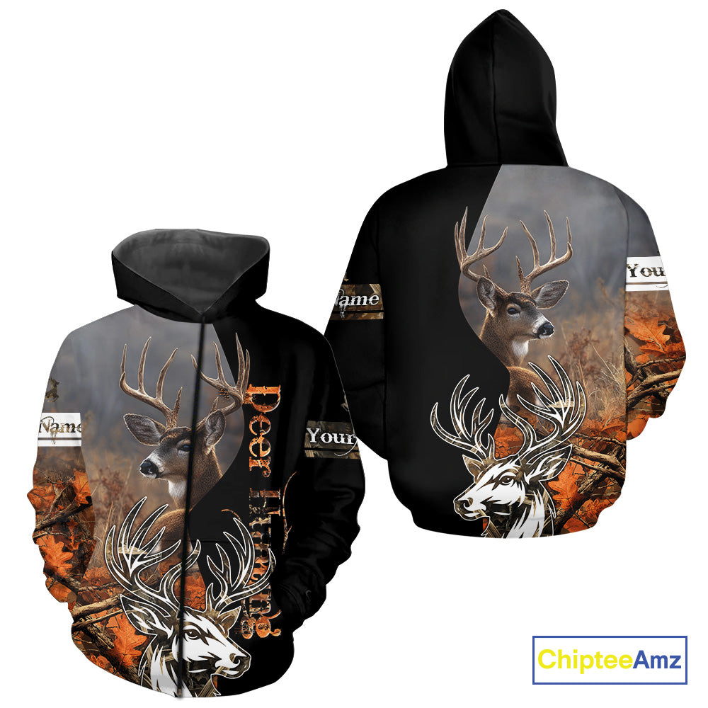Men’s Hunting Deer Camo 3D All-Over Printed Hoodie Shirt – Hunting Hoodie for Men NHT330