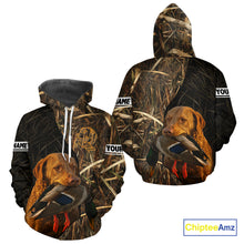 Load image into Gallery viewer, Chesapeake Bay Retriever Duck Hunting Dog Waterfowl Camo Full Printing Shirts, Hunting Gift NHT176