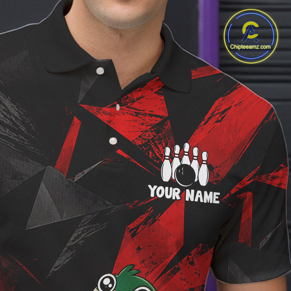 Duck Bowling Shirt Custom Team Name Funny Bowling League Shirt For Men NHT1451
