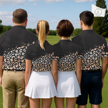 Load image into Gallery viewer, Custom Name Leopard Print Polo Shirt – Stylish Animal Print Golf Polo For Men NHT855