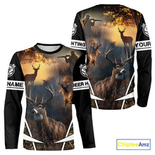 Load image into Gallery viewer, Personalized Deer Hunting Shirt, Custom Name 3D Deer Print, Perfect Gift for Hunters NHT279