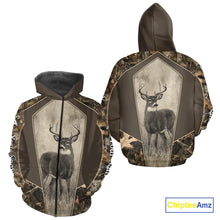 Load image into Gallery viewer, Whitetail Deer Hunting Season Shirt 3D Buck Design Custom Hunting Gift, Deer Hunting Shirt NHT331