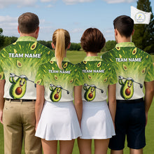 Load image into Gallery viewer, Custom Avocado Mens Golf Polo Shirt - Personalized Funny Fruit Golf Tee NHT1176