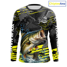 Load image into Gallery viewer, Personalized Largemouth Bass Fishing Jerseys For Fishing Team, Fishing Gift For Men NHT520