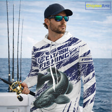 Load image into Gallery viewer, Catfish Custom Fishing Shirts Hooded Long Sleeve For Men , Catfish Fishing Tournament Apparel NHT521
