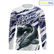 Load image into Gallery viewer, Catfish Custom Fishing Shirts Long Sleeve For Men , Catfish Fishing Tournament Apparel NHT521