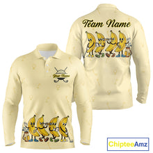 Load image into Gallery viewer, Funny Banana Mens Golf Polo Shirts Team, Mens Golf Jerseys For Golfer, Golf Gifts NHT908