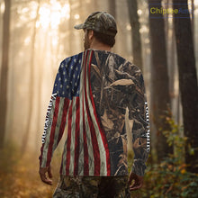 Load image into Gallery viewer, Skull Deer Hunting Shirt-Personalized US Flag Camouflage, Best Hunting Hoodie For Hunter NHT364