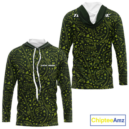 Fishing Shirt Long Sleeve, Patrick Day Fishing Jersey Personalized Name, Team Name NHT426