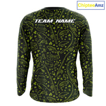 Load image into Gallery viewer, Fishing Shirt Long Sleeve, Patrick Day Fishing Jersey Personalized Name, Team Name NHT426