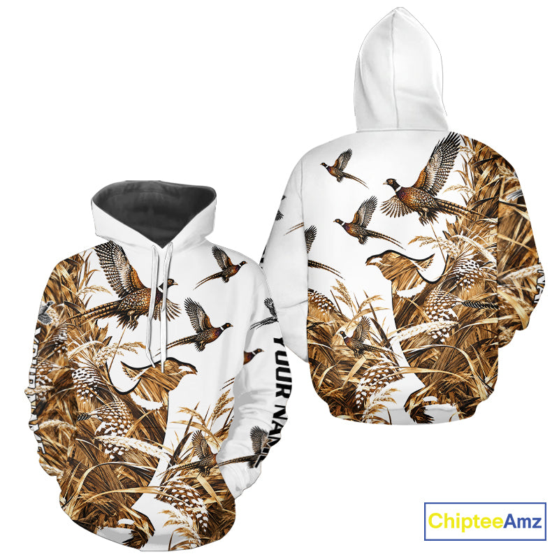 Upland Bird Pheasant Hunting Shirt Custom Wildlife Hunter Gift Performance Appare NHT1753