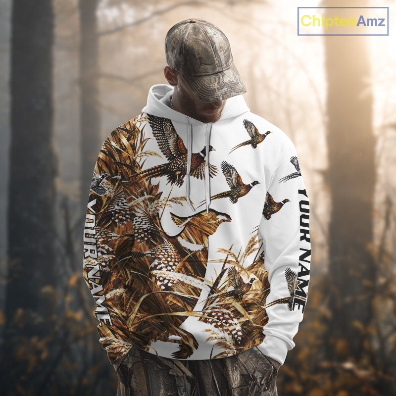 Upland Bird Pheasant Hunting Shirt Custom Wildlife Hunter Gift Performance Appare NHT1753