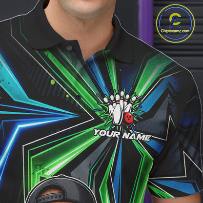 Custom Men Bowling Shirt With Funny Turkey – Personalized Team Bowling Jersey, 3D Bowling Shirt NHT1413