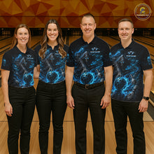 Load image into Gallery viewer, Custom Personalized Team Bowling Jersey With Name, Men's Grim Reaper Bowling Shirt &amp; Quarter Zip NHT1200