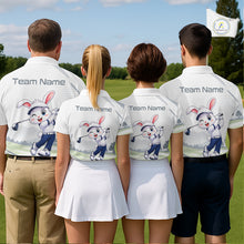 Load image into Gallery viewer, Custom Bunny Golf Polo Shirt – Personalized Rabbit Golf Shirt, Funny Golfer Gift For Women's NHT1049