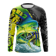 Load image into Gallery viewer, Personalized Mahi Mahi Fishing Jerseys 3D Long Sleeve Shirt, Fishing Gift  NHT402