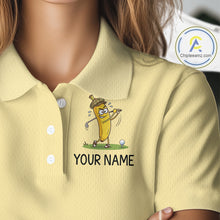 Load image into Gallery viewer, Funny Banana Womens Golf Polo Shirt, Custom Golf Polo For Women, Golf Jersey For Golf Lovers NHT906