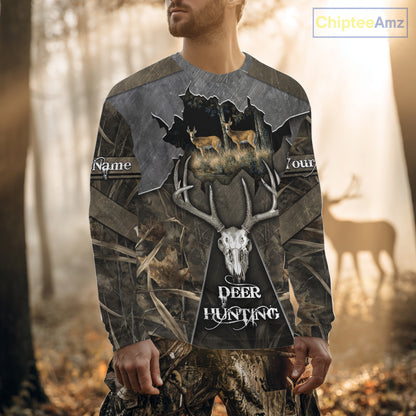 Best Deer Hunting Clothing Camo Deer Hunting Shirt, Custom Name For Hunter NHT359