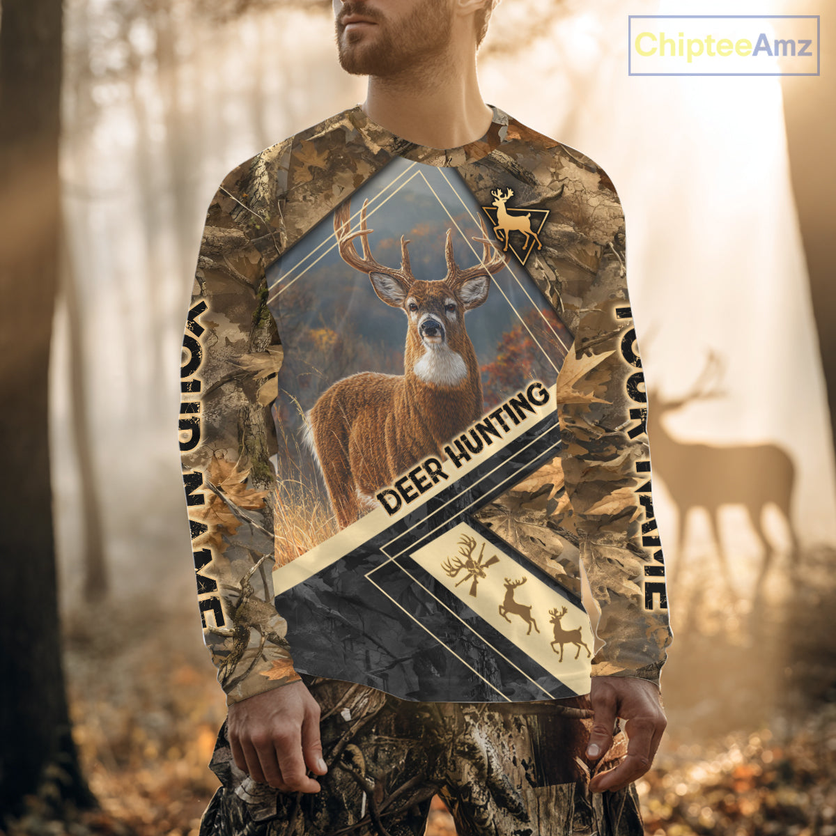 Deer Buck Custom Name 3D All Over Printed Shirts, Best Deer Hunting Season NHT372