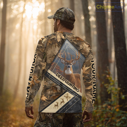 Deer Buck Custom Name 3D All Over Printed Shirts, Best Deer Hunting Season NHT372