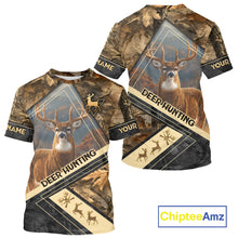 Load image into Gallery viewer, Deer Buck Custom Name 3D All Over Printed Shirts, Best Deer Hunting Season NHT372