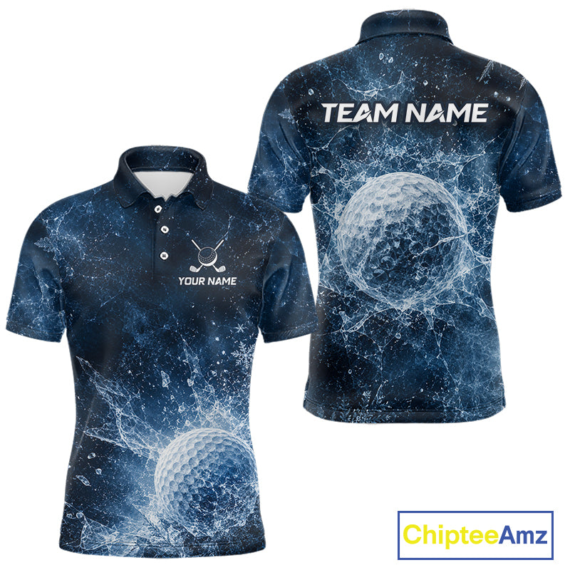 Ice Splash Golf Top, Personalized Golf Polo Shirt, Custom Golf Team Shirt, Golf Gift For Men NHT1406