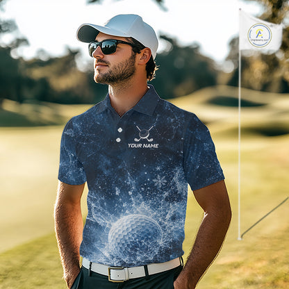 Ice Splash Golf Top, Personalized Golf Polo Shirt, Custom Golf Team Shirt, Golf Gift For Men NHT1406