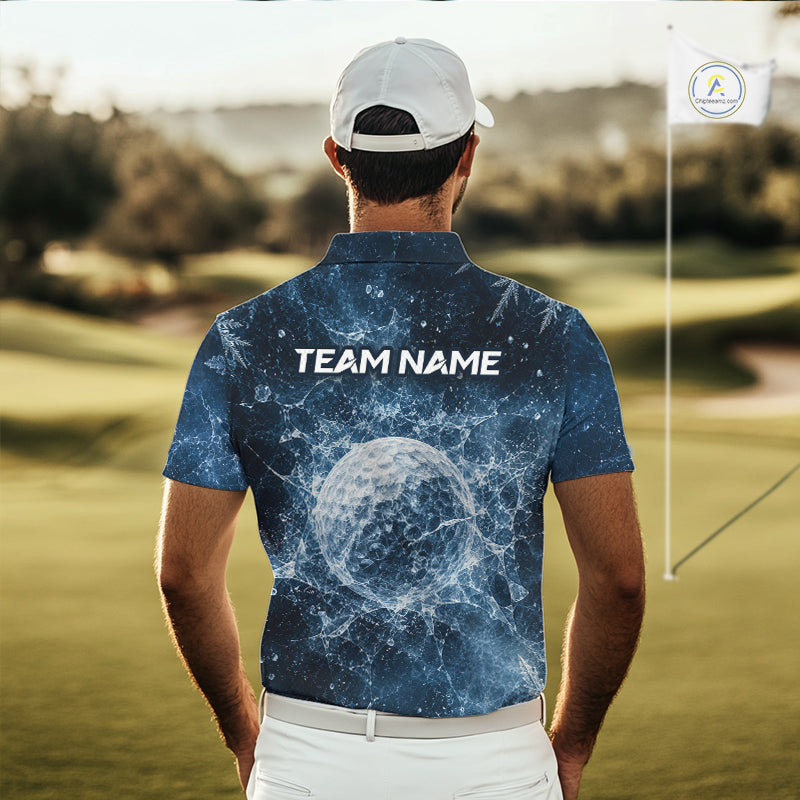 Ice Splash Golf Top, Personalized Golf Polo Shirt, Custom Golf Team Shirt, Golf Gift For Men NHT1406