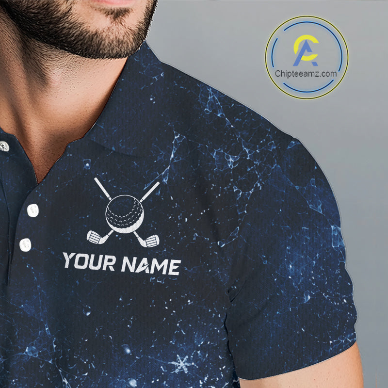 Ice Splash Golf Top, Personalized Golf Polo Shirt, Custom Golf Team Shirt, Golf Gift For Men NHT1406