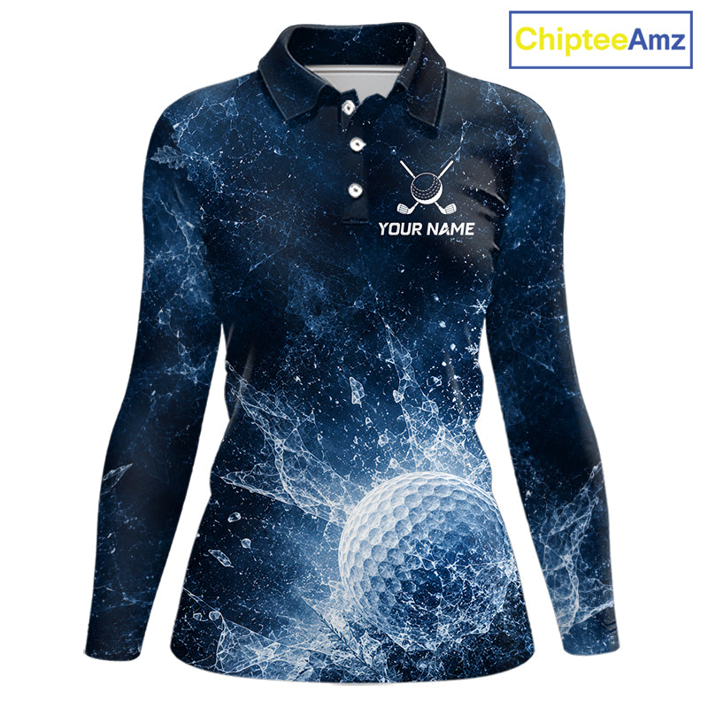 Ice Splash Golf Top, Personalized Golf Polo Shirt, Custom Golf Team Shirt, Golf Gift For Women NHT1406