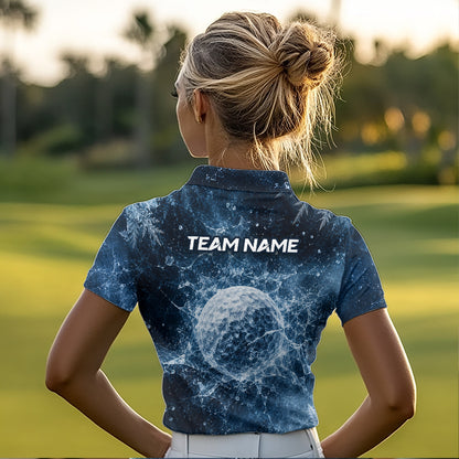 Ice Splash Golf Top, Personalized Golf Polo Shirt, Custom Golf Team Shirt, Golf Gift For Women NHT1406