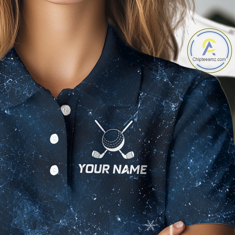 Ice Splash Golf Top, Personalized Golf Polo Shirt, Custom Golf Team Shirt, Golf Gift For Women NHT1406