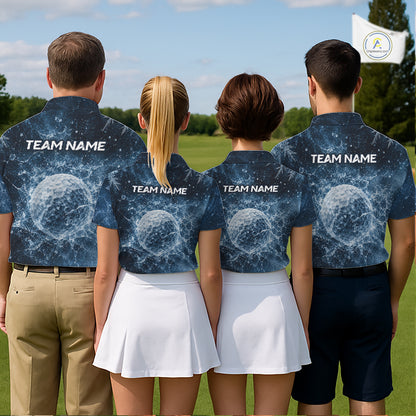 Ice Splash Golf Top, Personalized Golf Polo Shirt, Custom Golf Team Shirt, Golf Gift For Men NHT1406