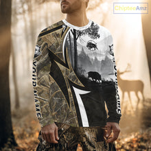 Load image into Gallery viewer, Personalized Wild Hog Hunting Camo Full Printing Shirts, Boar Hunting Shirt NHT319