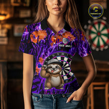 Load image into Gallery viewer, Person wearing a colorful shirt with a darts design and text 'Your Name' in a bar setting.
