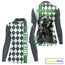 Load image into Gallery viewer, Long-sleeve shirt with graphic design and text on a white background
