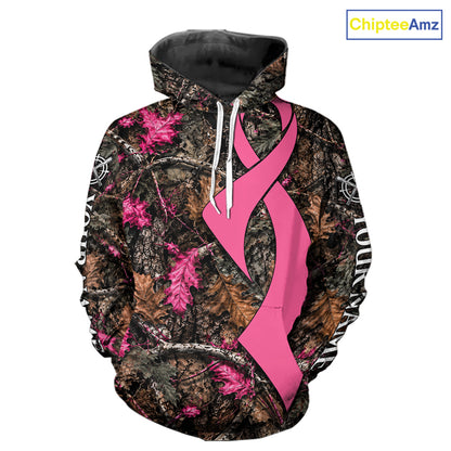 Hunting Season Shirt 3D Design Breast Cancer Awareness Custom Hunting Gift, Hunting Shirt NHT1618
